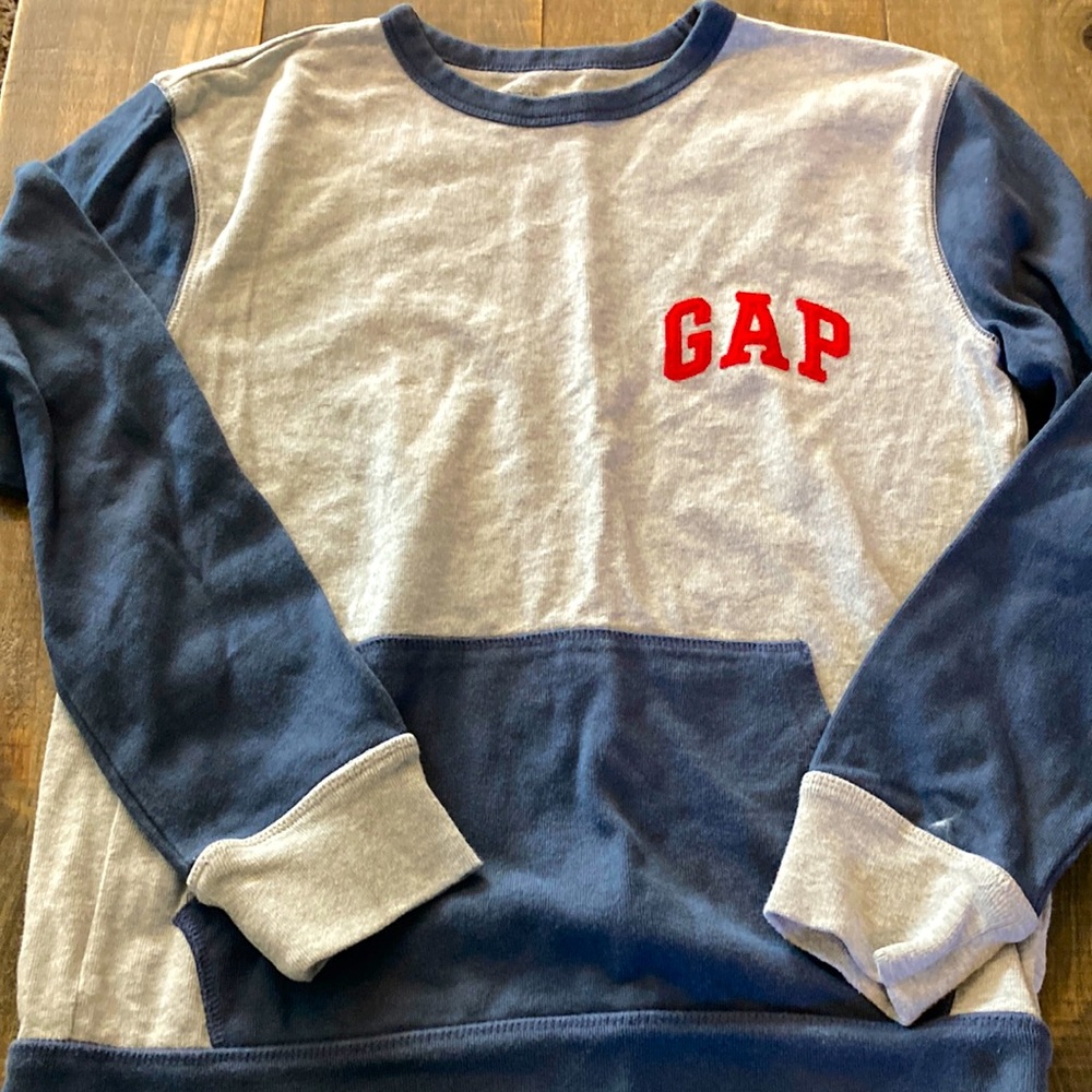 Gapkids XL Boys Sweatshirt Blue and Gray
